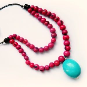 Acai Turquoise Sterling Silver Necklace